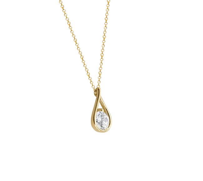 Κολιέ Δάκρυ Χρυσό Κ14 ΚΟΛΙΕ