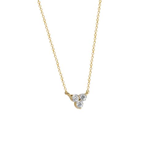 Κολιέ Τρίλιθο Χρυσό Κ14 ΚΟΛΙΕ