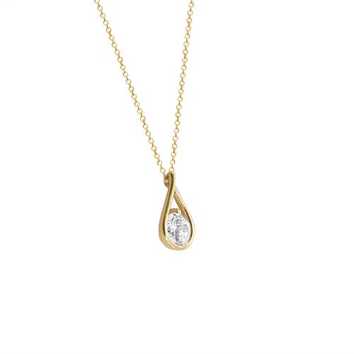 Κολιέ Δάκρυ Χρυσό Κ14 ΚΟΛΙΕ